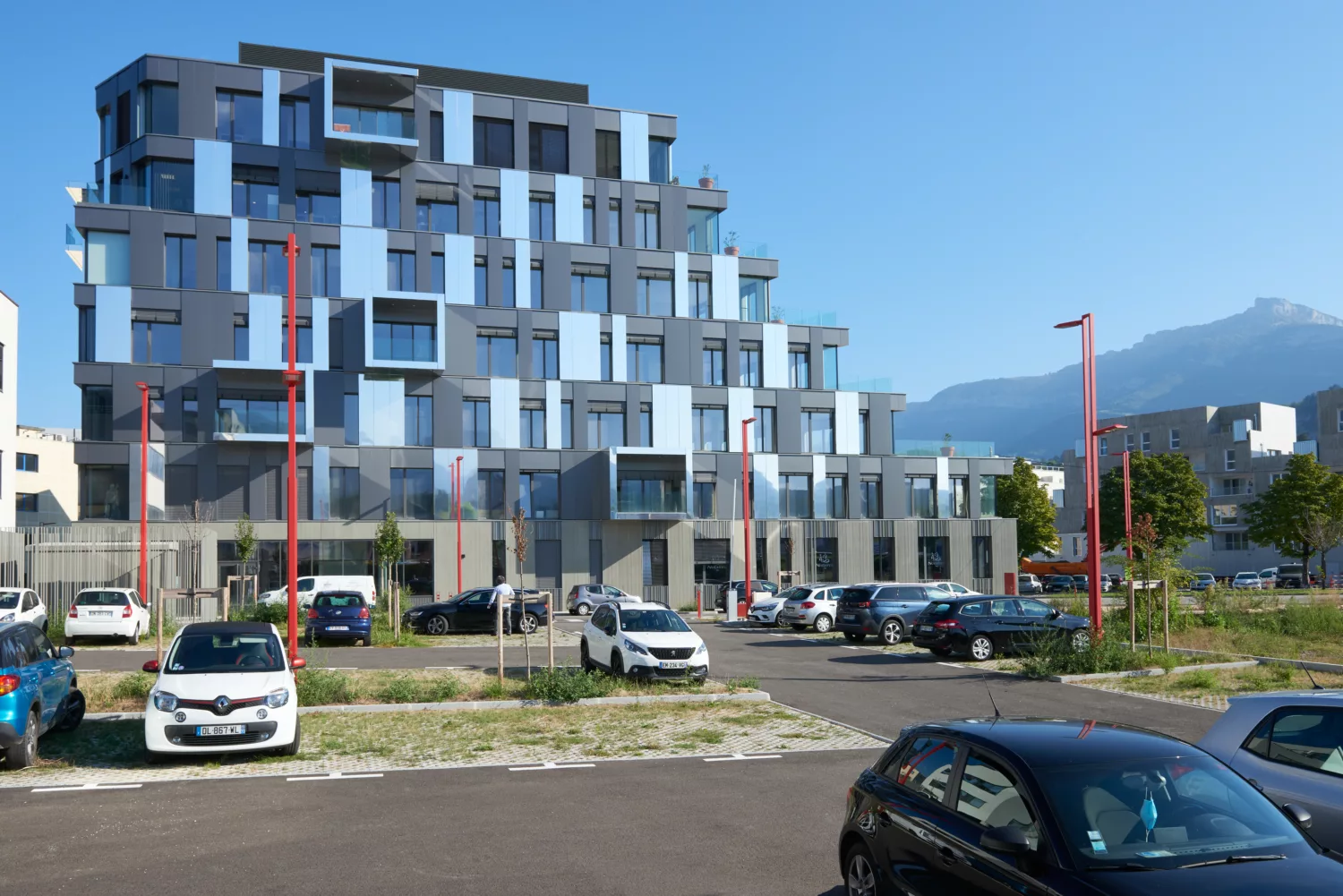 Façade de l’immeuble Inédy à Chambéry, où se trouve le cabinet Hauméa